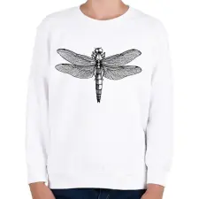 PRINTFASHION Szitakötő - Gyerek pulóver - Fehér gyerek pulóver, kardigán