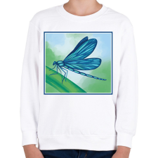 PRINTFASHION Szitakötő - Gyerek pulóver - Fehér gyerek pulóver, kardigán