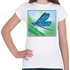 PRINTFASHION Szitakötő - Női póló - Fehér női póló