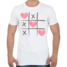 PRINTFASHION sziv amőba - Férfi póló - Fehér