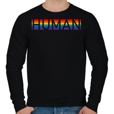 PRINTFASHION Szivárvány - Ember - Férfi pulóver - Fekete férfi pulóver, kardigán