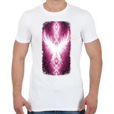 PRINTFASHION Szivárvány Híd - ciklámen - Férfi póló - Fehér férfi póló