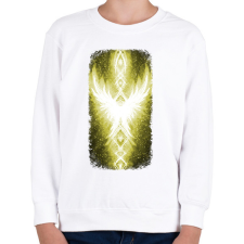 PRINTFASHION Szivárvány Híd - citrom - Gyerek pulóver - Fehér gyerek pulóver, kardigán