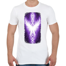 PRINTFASHION Szivárvány Híd - lila - Férfi póló - Fehér