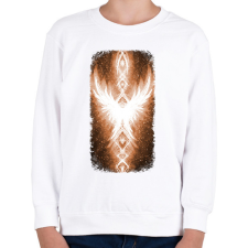 PRINTFASHION Szivárvány Híd - narancs - Gyerek pulóver - Fehér gyerek pulóver, kardigán