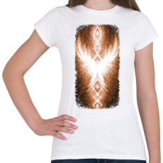 PRINTFASHION Szivárvány Híd - narancs - Női póló - Fehér