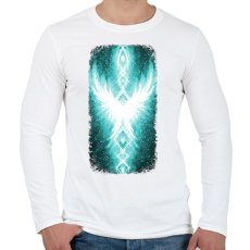 PRINTFASHION Szivárvány Híd - világoskék - Férfi hosszú ujjú póló - Fehér