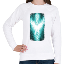 PRINTFASHION Szivárvány Híd - világoskék - Női pulóver - Fehér női pulóver, kardigán