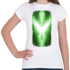 PRINTFASHION Szivárvány Híd - zöld - Női póló - Fehér női póló