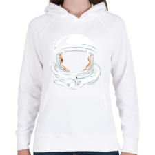 PRINTFASHION Szkafander - Női kapucnis pulóver - Fehér női pulóver, kardigán