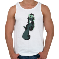 PRINTFASHION Szkunk kristályszívvel - Férfi atléta - Fehér atléta, trikó