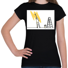 PRINTFASHION Szobafestő - Női póló - Fekete