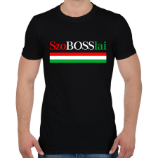 PRINTFASHION SzoBosslai - Férfi póló - Fekete férfi póló
