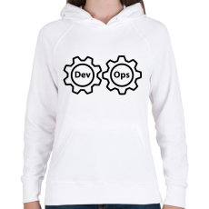 PRINTFASHION Szoftverfejlesztő - Női kapucnis pulóver - Fehér