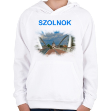PRINTFASHION Szolnok - Gyerek kapucnis pulóver - Fehér gyerek pulóver, kardigán