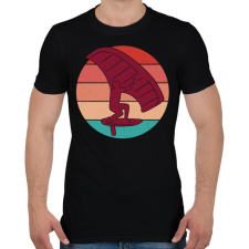 PRINTFASHION Szörfös - Férfi póló - Fekete férfi póló