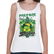 PRINTFASHION Szörfös napok  - Női atléta - Fehér női trikó