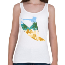 PRINTFASHION Szörfös - Női atléta - Fehér