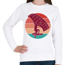 PRINTFASHION Szörfös - Női pulóver - Fehér női pulóver, kardigán