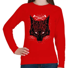 PRINTFASHION Szörnyek vagyunk - Női pulóver - Piros