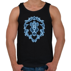 PRINTFASHION Szövetség Neon - Férfi atléta - Fekete