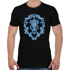 PRINTFASHION Szövetség Neon - Férfi póló - Fekete