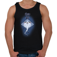 PRINTFASHION SzugeRÁJA - Férfi atléta - Fekete