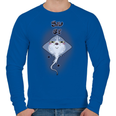 PRINTFASHION SzugeRÁJA - Férfi pulóver - Királykék
