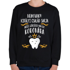 PRINTFASHION Szükséged van egy koronára - Gyerek pulóver - Fekete gyerek pulóver, kardigán