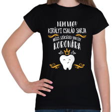 PRINTFASHION Szükséged van egy koronára - Női póló - Fekete női póló