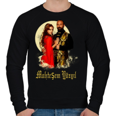 PRINTFASHION Szulejmán - Férfi pulóver - Fekete