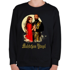 PRINTFASHION Szulejmán - Gyerek pulóver - Fekete