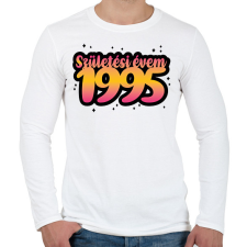 PRINTFASHION Születésem éve - Évszámmal - Férfi hosszú ujjú póló - Fehér férfi póló