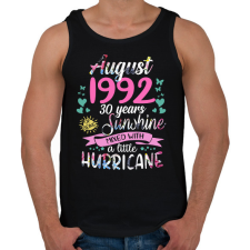 PRINTFASHION Születésnap 1992 Augusztus - Napfény egy kis hurrikánnal! - Férfi atléta - Fekete atléta, trikó