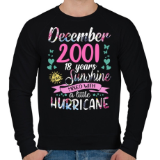 PRINTFASHION Születésnap 2001 December - Napfény egy kis hurrikánnal! - Férfi pulóver - Fekete