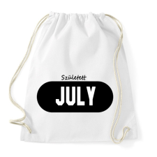 PRINTFASHION Születésnap Július - Sportzsák, Tornazsák - Fehér tornazsák