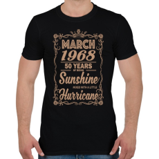 PRINTFASHION Születésnap - Napfény egy kis hurrikánnal! - Férfi póló - Fekete