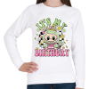 PRINTFASHION Születésnapi Labubu - Női pulóver - Fehér