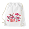 PRINTFASHION Születésnapos lány - The Birthday girl - Sportzsák, Tornazsák - Fehér