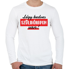 PRINTFASHION Szülihónapom van  - Férfi hosszú ujjú póló - Fehér