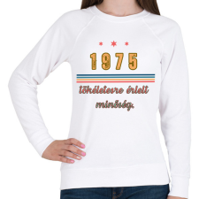 PRINTFASHION szülinap 1975 - Női pulóver - Fehér női pulóver, kardigán