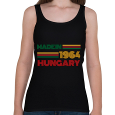 PRINTFASHION Szülinap made in Hungary 1964 - Női atléta - Fekete