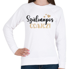PRINTFASHION Szülinapos Csajszi - Női pulóver - Fehér női pulóver, kardigán