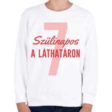 PRINTFASHION Szülinapos - Számmal - Gyerek pulóver - Fehér gyerek pulóver, kardigán