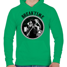 PRINTFASHION Szünet - Férfi kapucnis pulóver - Zöld