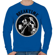 PRINTFASHION Szünet - Férfi pulóver - Királykék