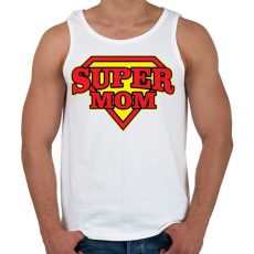 PRINTFASHION Szuper Anya - Férfi atléta - Fehér