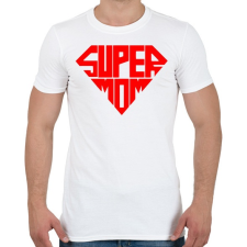 PRINTFASHION Szuper Anya - Férfi póló - Fehér férfi póló