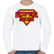 PRINTFASHION Szuper Anya - Férfi pulóver - Fehér férfi pulóver, kardigán