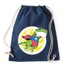 PRINTFASHION Szuper dínó - Sportzsák, Tornazsák - Sötétkék